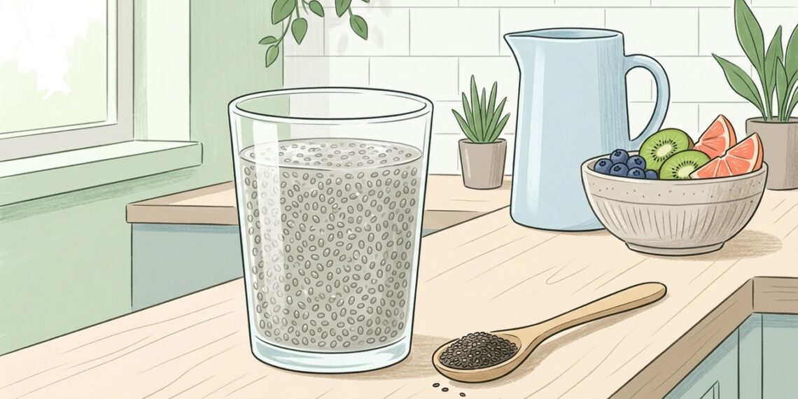 Los beneficios del agua de chía para personas con estreñimiento y el mejor horario para consumirla