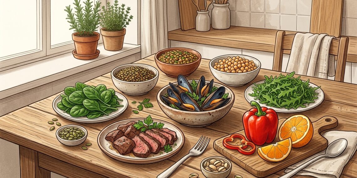 Alimentos ricos en hierro: ideas fáciles para consumir más hierro sin complicarse