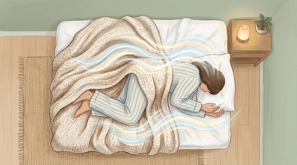 Dormir con una manta, aunque tengas calor, no es una costumbre rara: es tu sistema nervioso buscando seguridad