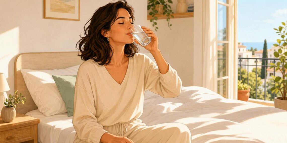 Beber un vaso de agua al levantarse no es solo costumbre: ayuda a activar el cuerpo y a poner en marcha la digestión
