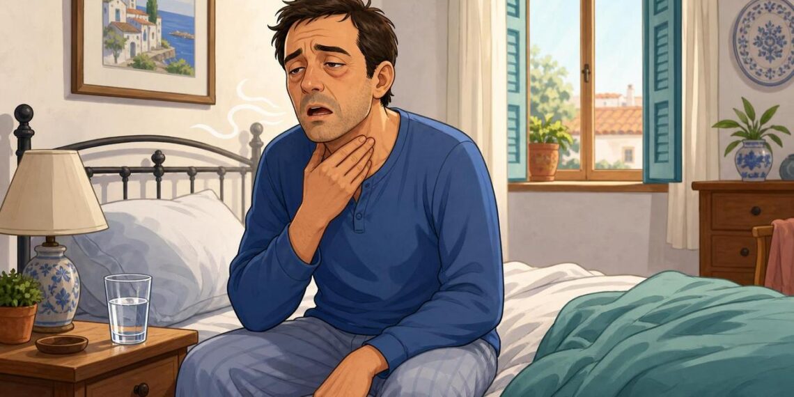 Despertarse con la boca seca y la nariz tapada a menudo puede ser una de las primeras señales de apnea del sueño