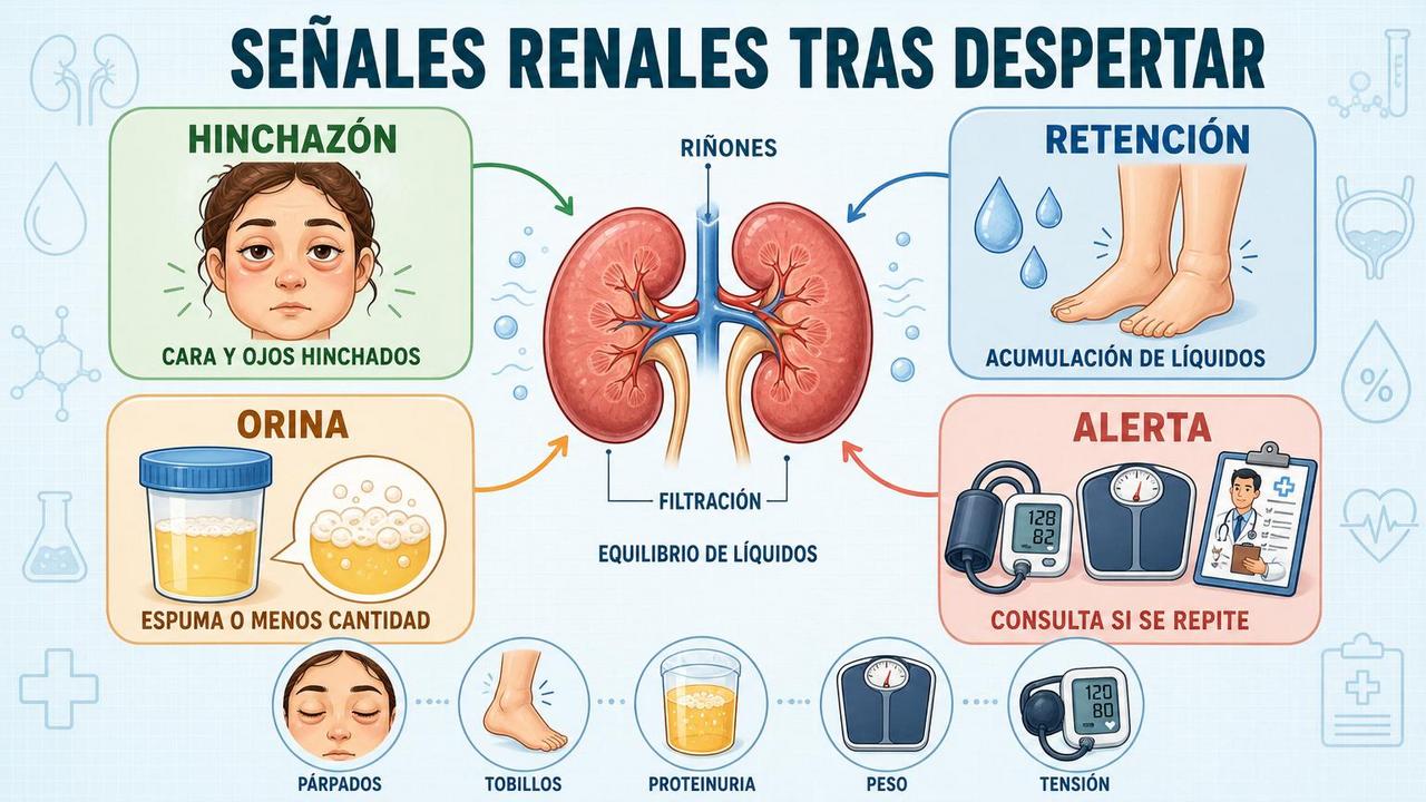 Hinchazón, retención, cambios urinarios y alerta médica resumen las claves.