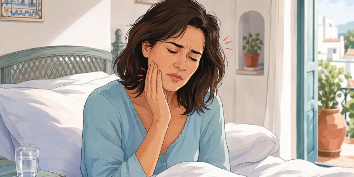 Despertarse con la mandíbula cansada o dolorida no siempre es del oído: a veces es por apretar los dientes mientras duermes