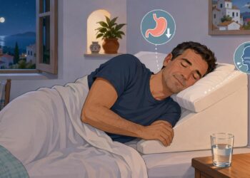 Dormir con la cabeza algo elevada no es solo comodidad: puede ayudar con el reflujo y con la respiración por la noche