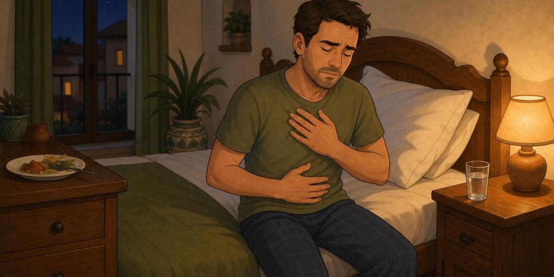 El reflujo y el ardor de estómago por la noche no siempre son por comer mucho: a veces influyen el horario y la postura al dormir