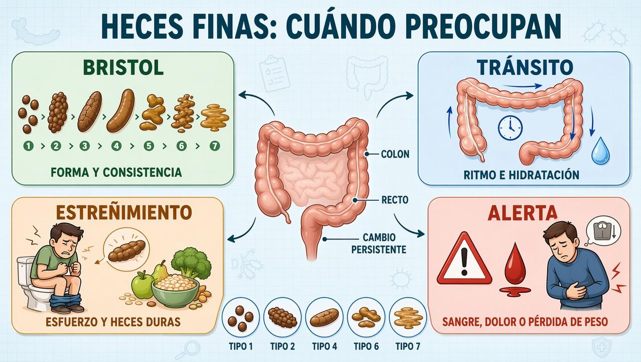 Bristol, tránsito, estreñimiento y señales de alarma orientan la valoración médica.