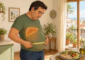 La barriga hinchada que no baja no siempre es por gases: a veces es una señal de acumulación de grasa en el hígado