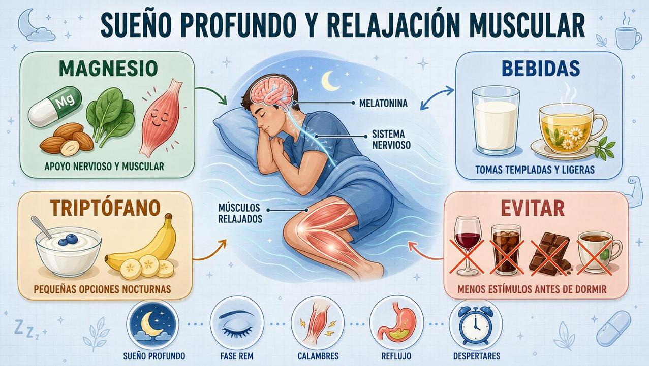 Cuatro claves nocturnas para dormir mejor y relajar la musculatura.