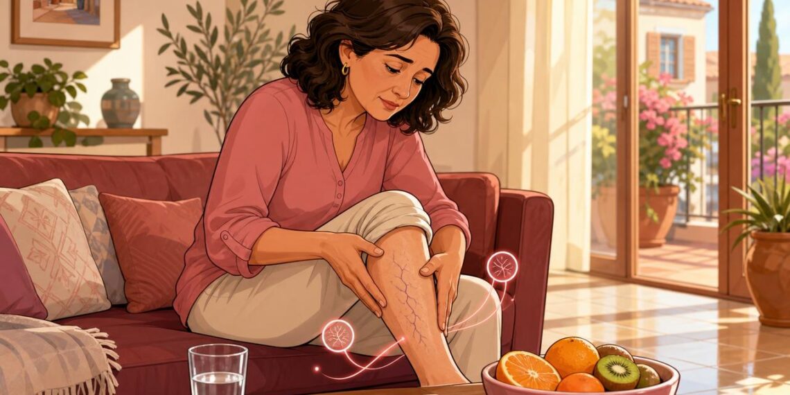 Qué vitaminas ayudan a mejorar la circulación de la sangre y a prevenir la aparición de varices