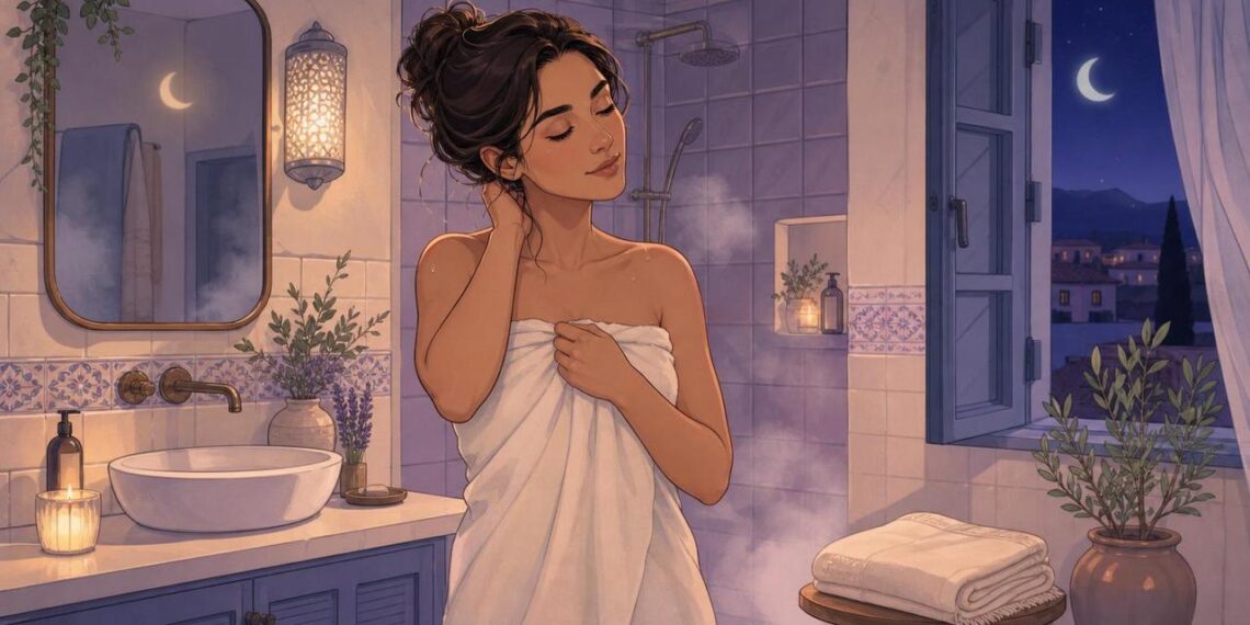 Una ducha templada antes de dormir no es solo relajante: ayuda al cuerpo a bajar la temperatura y a conciliar mejor el sueño