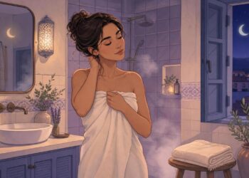 Una ducha templada antes de dormir no es solo relajante: ayuda al cuerpo a bajar la temperatura y a conciliar mejor el sueño