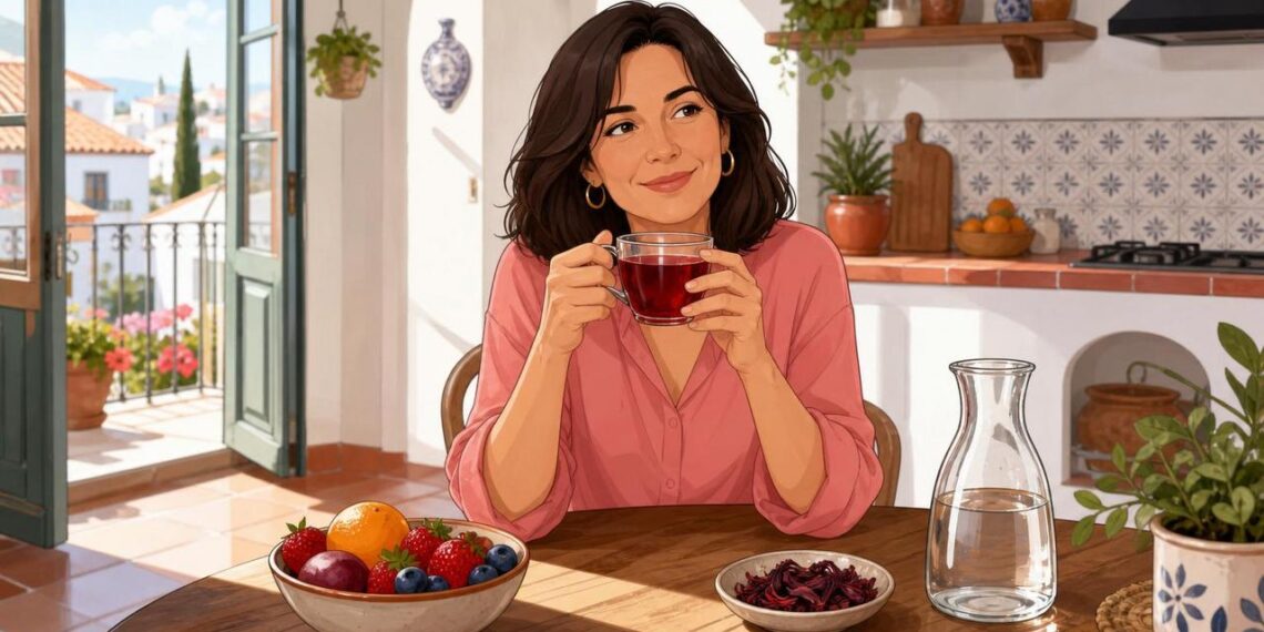 Una infusión de hibisco no es solo refrescante: algunos estudios la relacionan con una tensión más baja