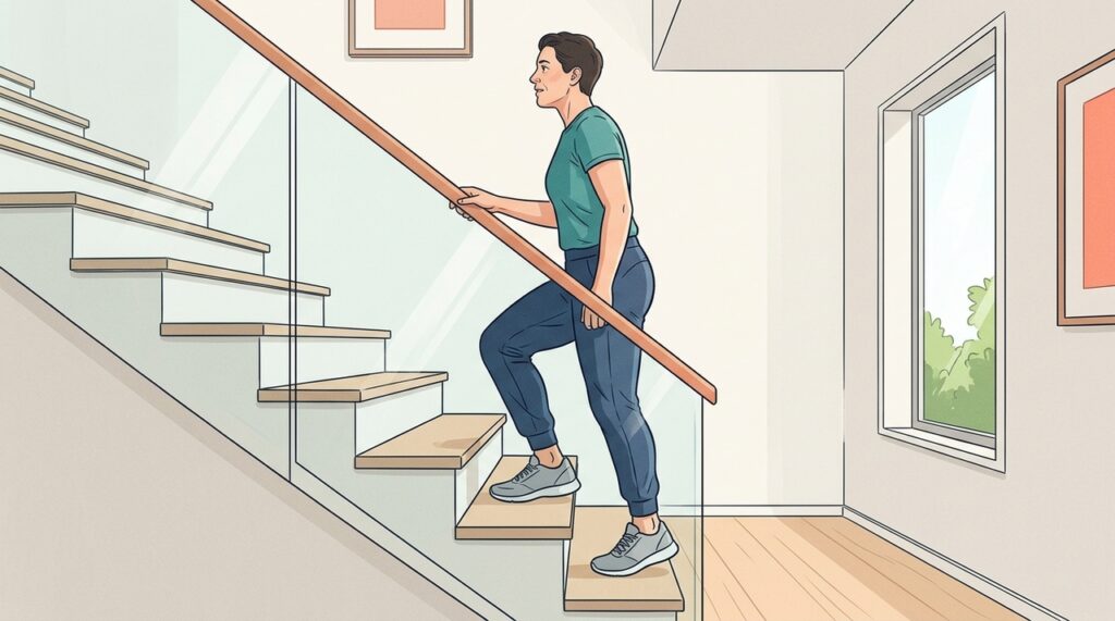 Subir escaleras unos minutos al día puede fortalecer las piernas, mejorar la resistencia y cuidar el corazón