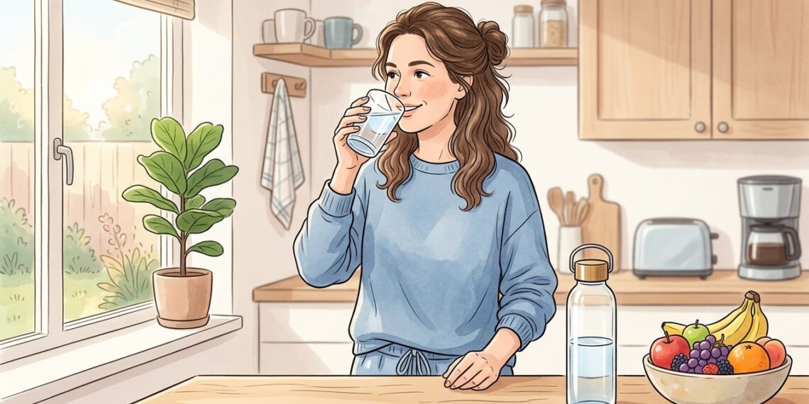 Beber suficiente agua durante el día mejora la energía y la concentración