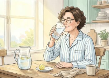 Si al despertar te sientes hinchado o pesado, beber agua antes que nada puede cambiarlo todo