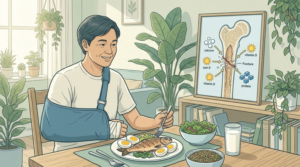 ¿Qué debes comer para favorecer la recuperación de los huesos y fortalecerlos?