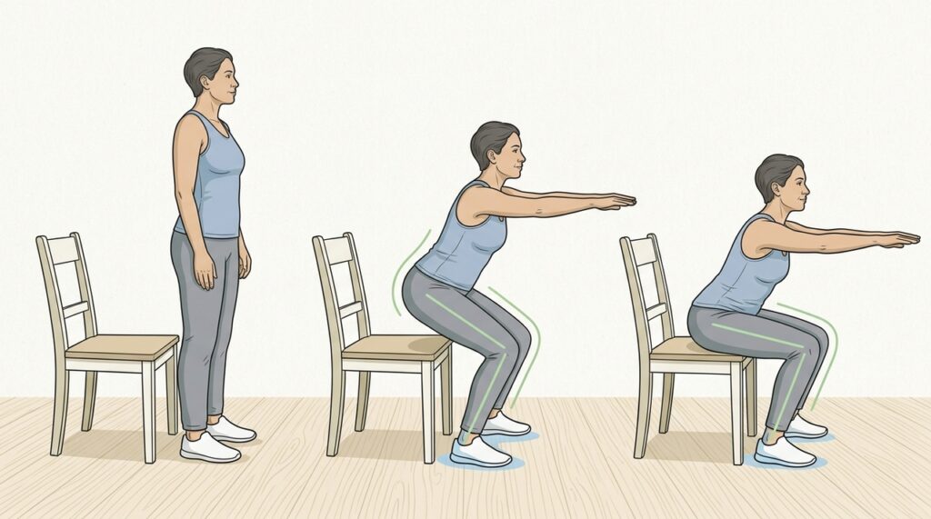 20 sentadillas diarias: así cambian tus piernas y tu cuerpo con el tiempo