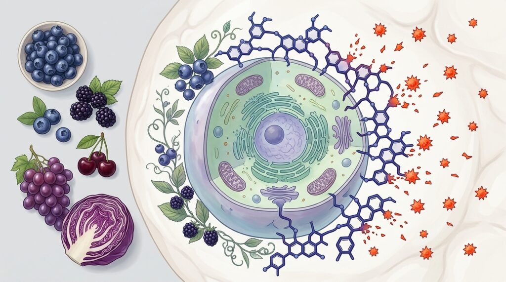 Los arándanos y las moras son alimentos ricos en antocianinas, antioxidantes que ayudan a combatir el estrés oxidativo