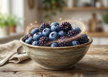 Los arándanos y las moras son alimentos ricos en antocianinas, antioxidantes que ayudan a combatir el estrés oxidativo
