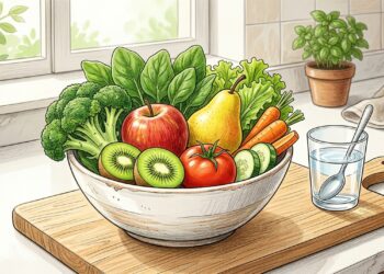 ¿Cuál es la cantidad de frutas y verduras que debe consumirse diariamente para mantener una digestión saludable?
