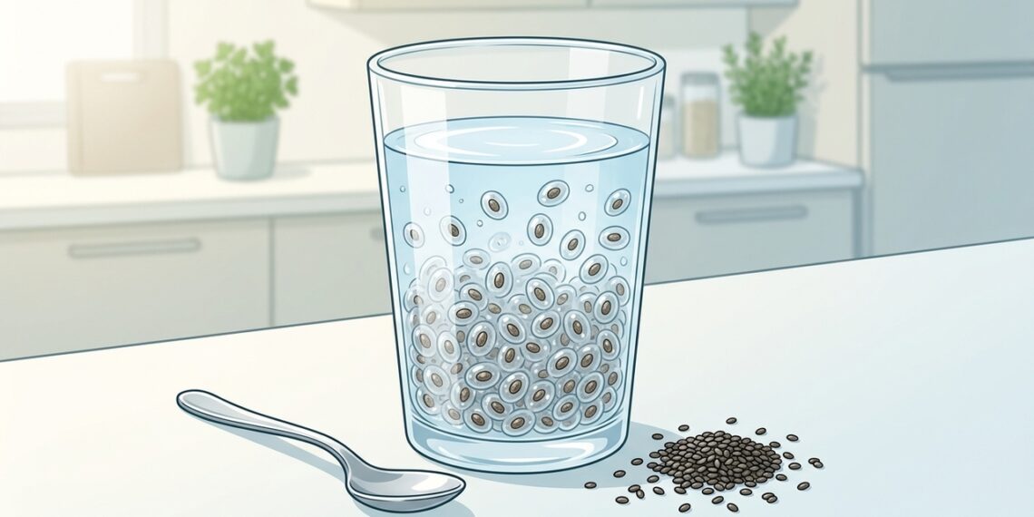 Por qué poner semillas de chía en el vaso de agua hace la diferencia