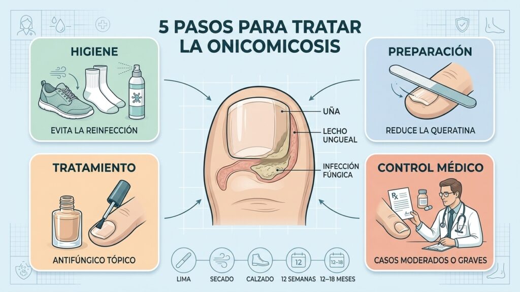 Los 5 pasos para eliminar los hongos en las uñas de forma eficaz