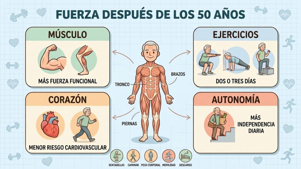 Después de los 50 este hábito puede cambiar tu futuro físico