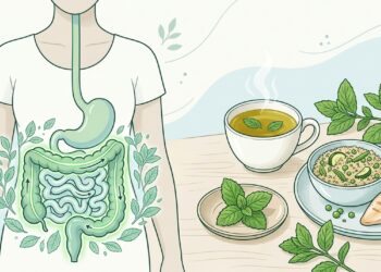 El té de menta puede ayudar a aliviar la digestión pesada y reducir la sensación de hinchazón