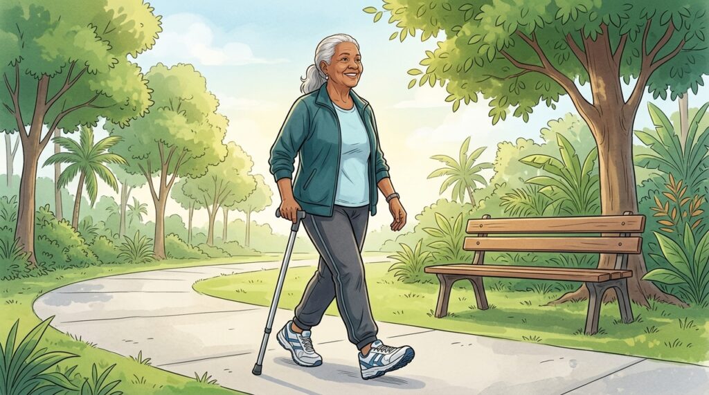 Cómo caminar puede ayudar a aliviar el dolor en la artrosis de rodilla