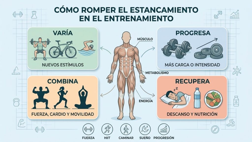 Cambiar tu rutina de ejercicio puede acelerar la pérdida de grasa