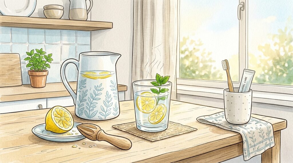 El agua tibia con limón puede ayudar a mejorar la hidratación matinal y estimular la digestión