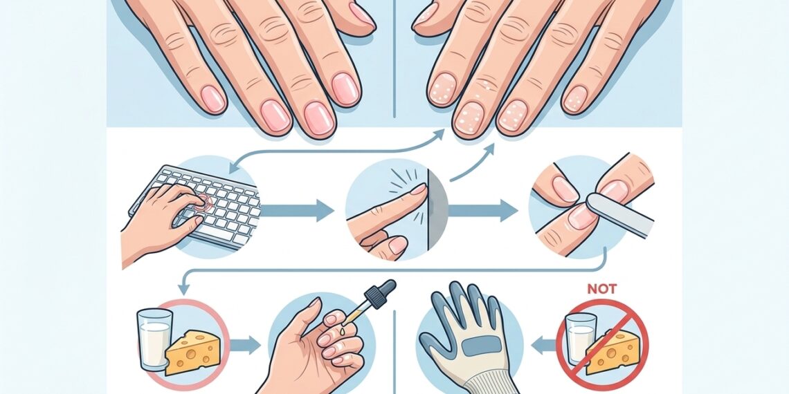 Uñas con manchas o líneas blancas: ¿qué significa?