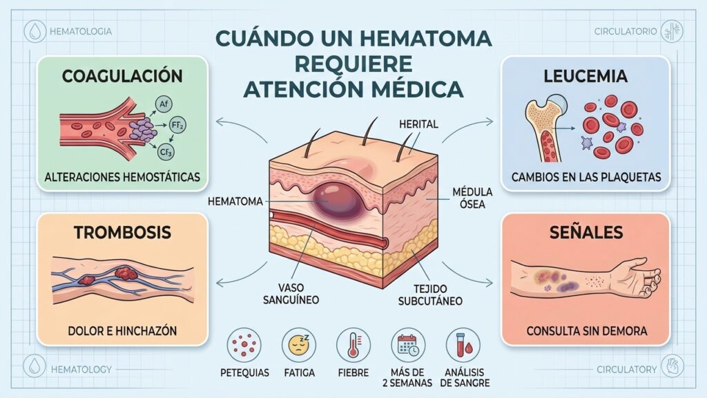 Un moratón sin golpe puede ser una señal que tu cuerpo intenta darte