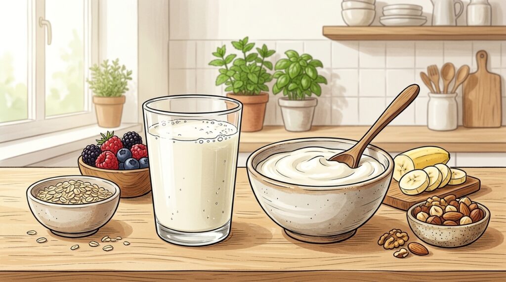 Yogur natural o kéfir: ¿cuál es la mejor opción para ti?
