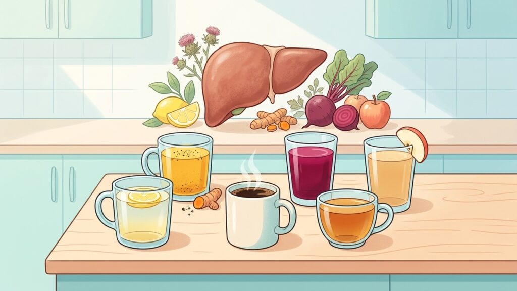 Las mejores bebidas en ayunas para cuidar el hígado graso