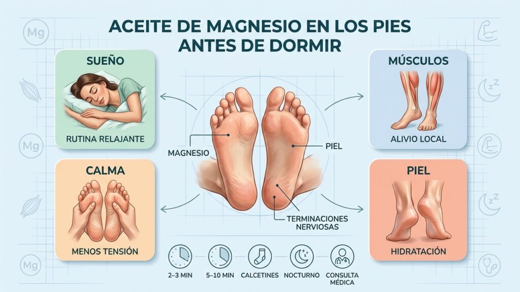 Qué beneficios están respaldados por la evidencia y cómo aplicar correctamente el aceite de magnesio.