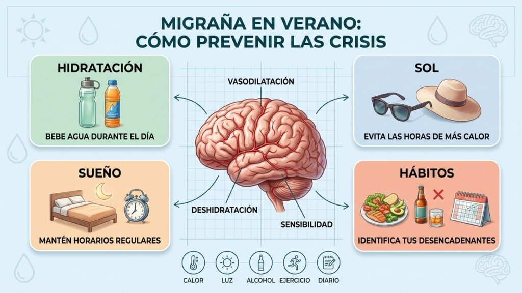 El calor puede convertir un buen día en una fuerte migraña