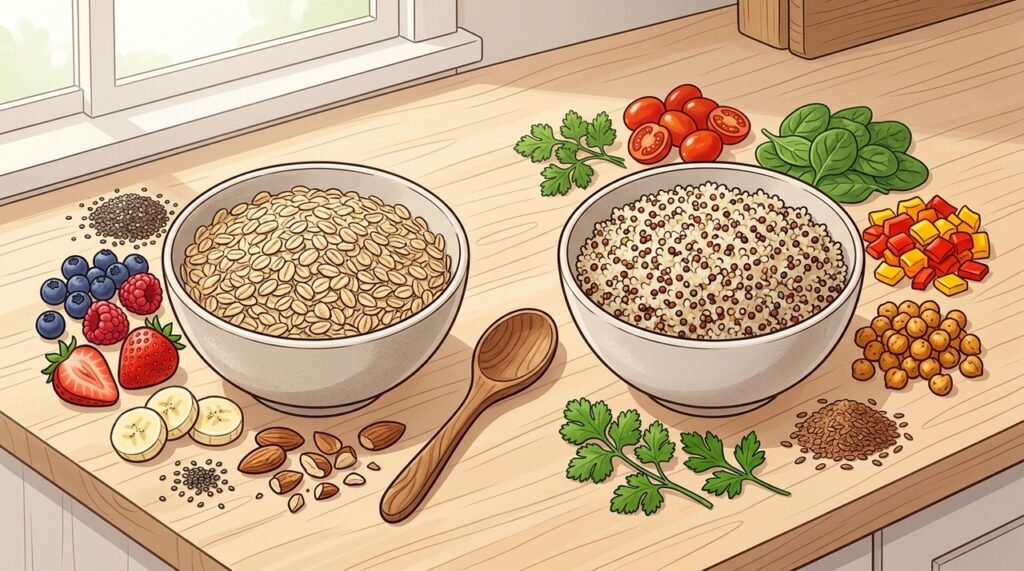 Avena o quinoa: ¿cuál es la mejor opción para ti?