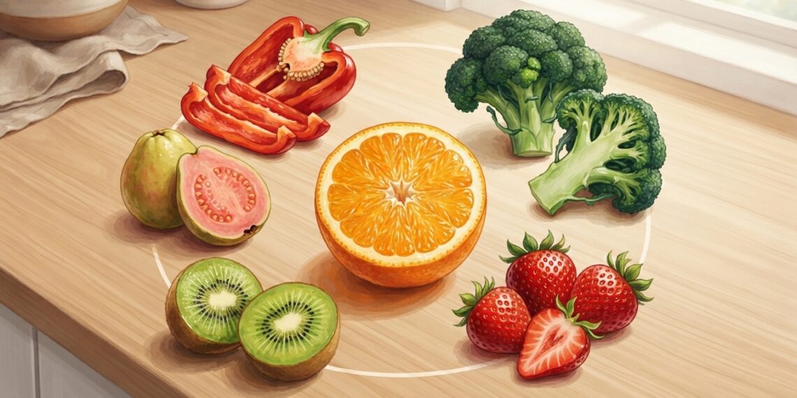5 alimentos con más vitamina C que la naranja