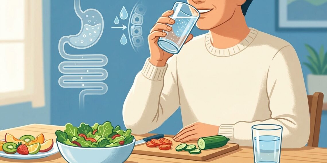 La diferencia entre beber agua natural y beber agua con gas