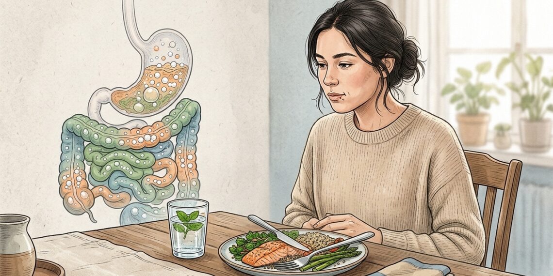 El truco para combatir la sensación de hinchazón después de comer