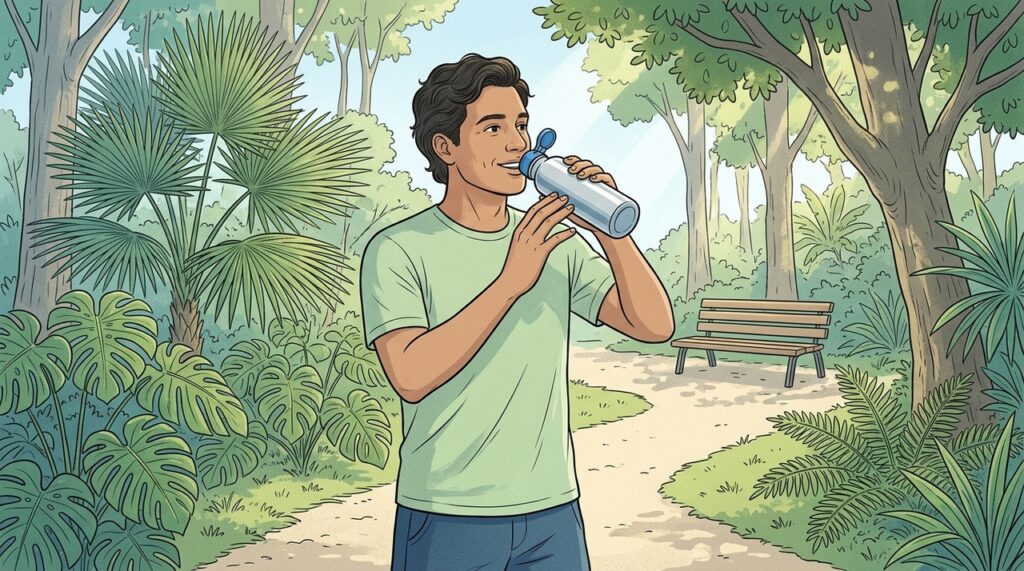 Beber mucha agua de una vez no es tan importante como hidratarte durante todo el día