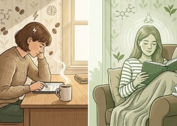 La diferencia entre el té verde y el café
