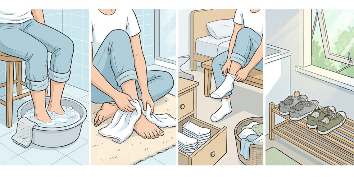 El truco para combatir los pies con mal olor