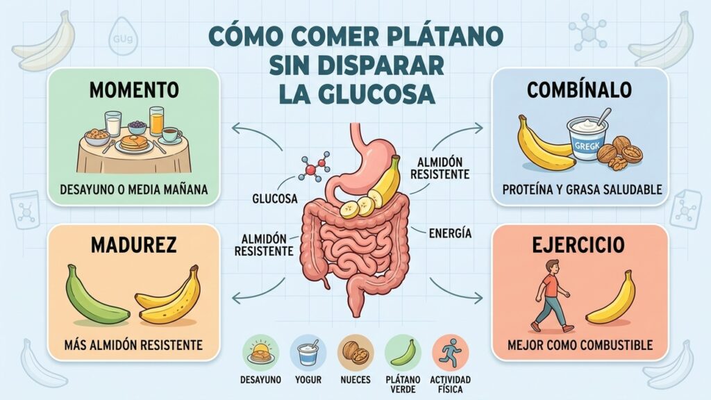 Muchos comen plátano a la hora equivocada sin saberlo