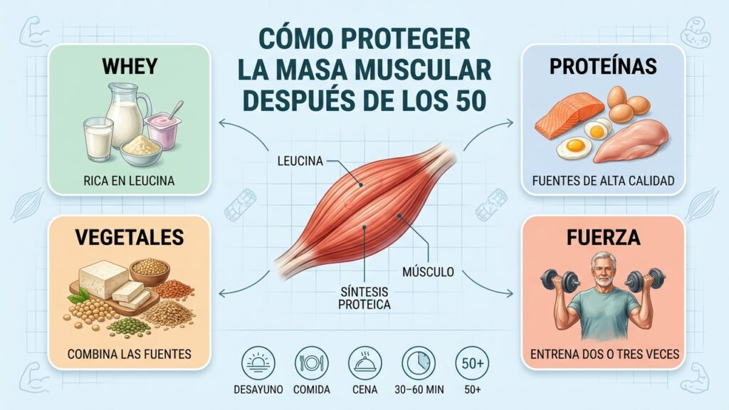 Hay un nutriente que el músculo necesita mucho más después de los 50