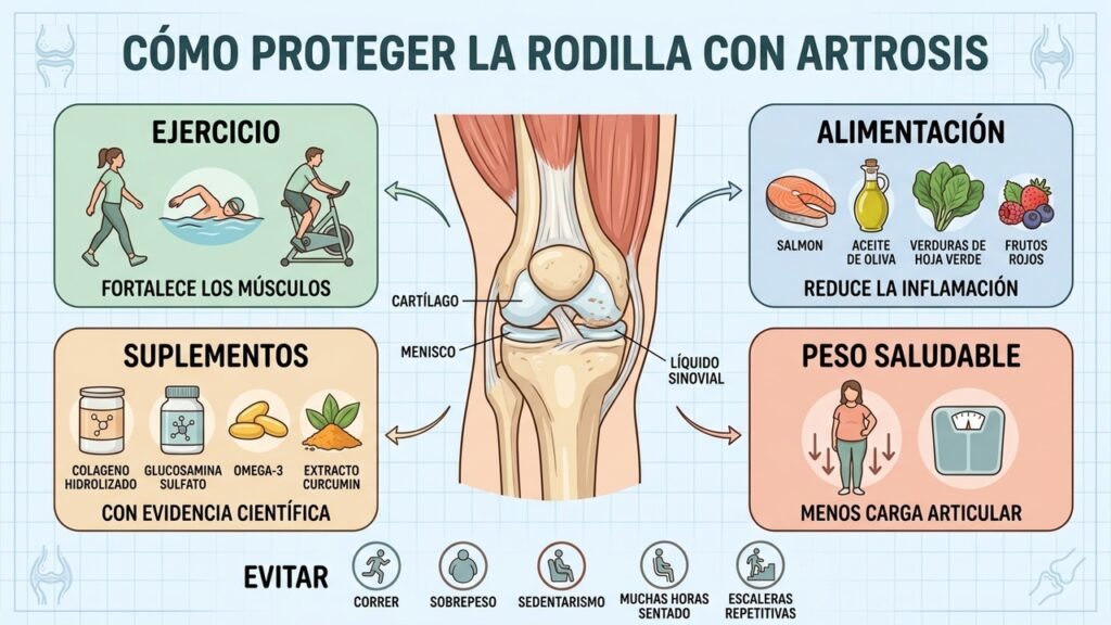 El movimiento diario es una de las mejores herramientas para proteger la rodilla con artrosis.