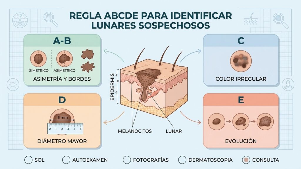 La regla ABCDE que ayuda a detectar un melanoma a tiempo