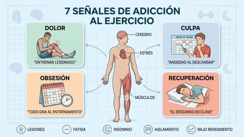 Las señales que revelan una adicción al ejercicio físico
