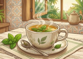 Un vaso de infusión de menta al día puede ayudar a aliviar la sensación de hinchazón de forma natural